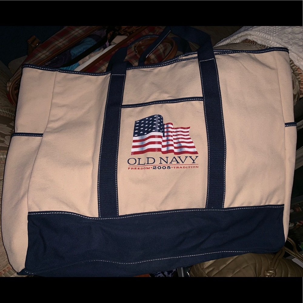 Large canvas old navy bag